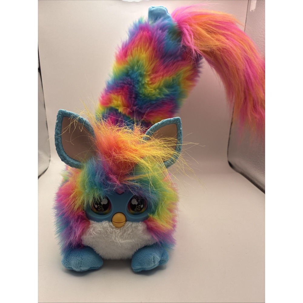 Rainbow DJ Long Furby Model:  G0668 30" Clean Nice Rare Toy Collectible
